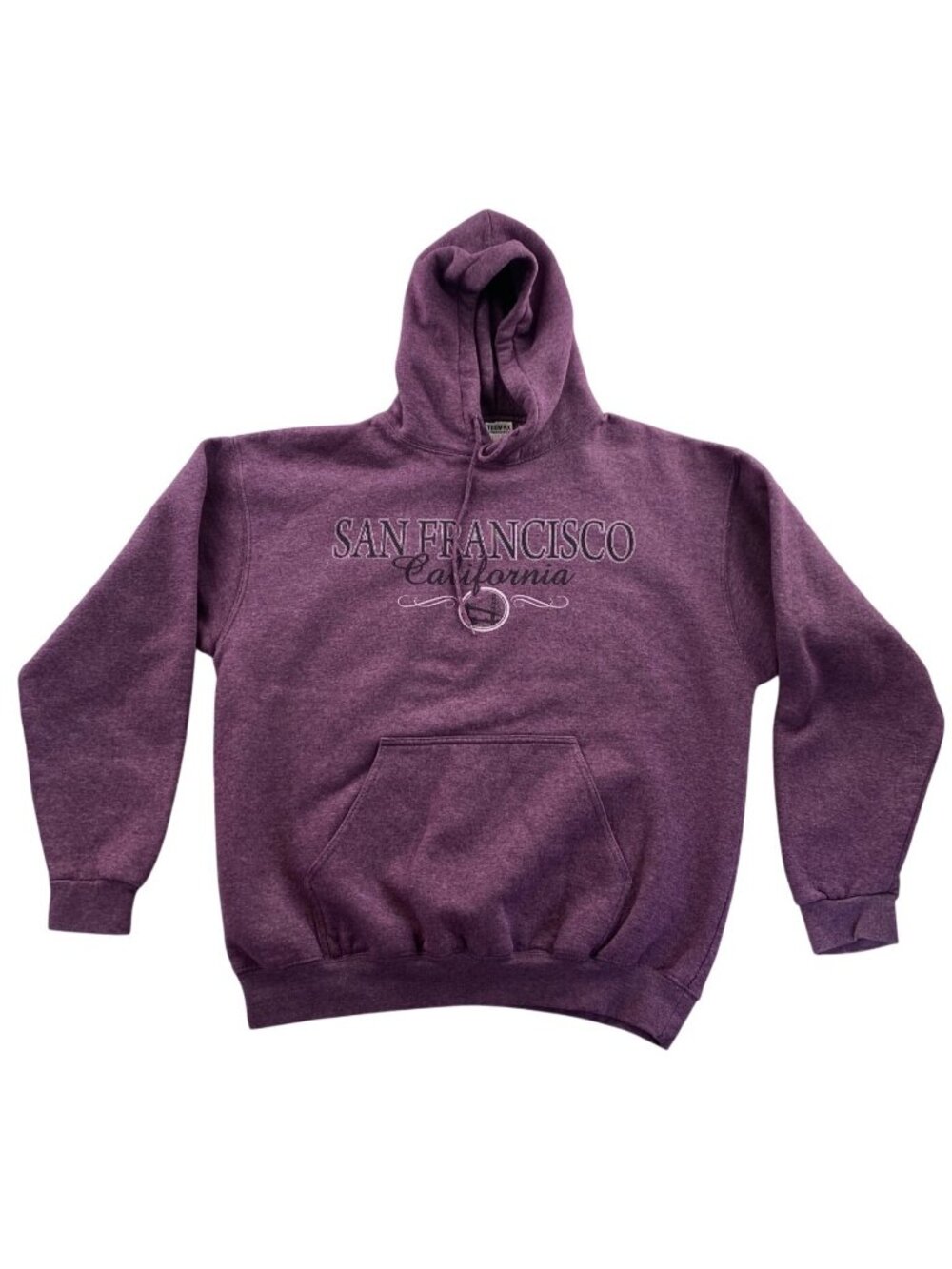 San Francisco California Hoodie Sweatshirt Size XL Purple Pullover Teemax Casual
